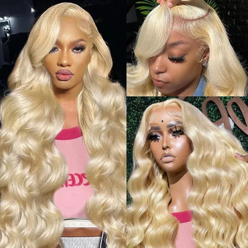 30" 613 Blonde Body Wave 360 HD Lace Human Hair Wig