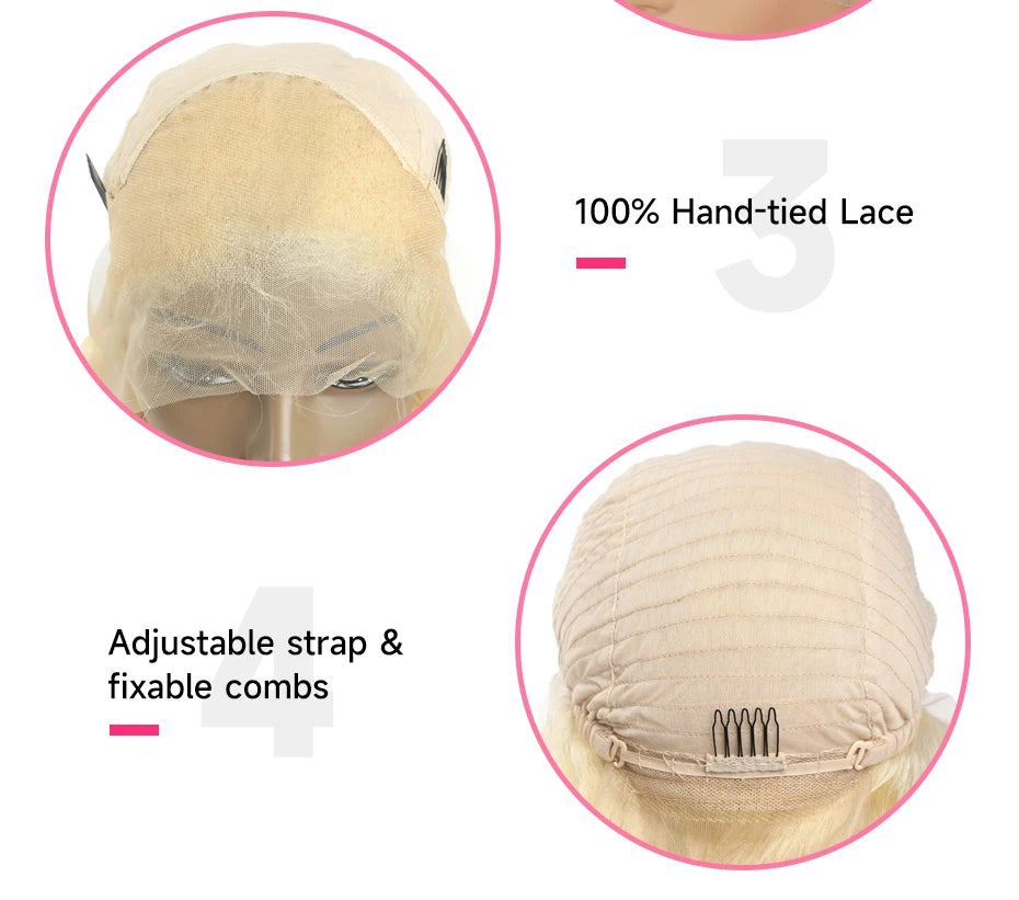 613 Human Hair Lace Front Wig | Straight Transparent