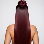 99J Burgundy HD Lace Front Human Hair Wig | Straight