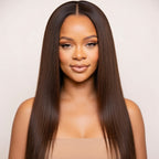 Chocolate Brown HD Lace Front Human Hair Wig