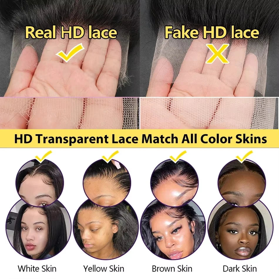 Deep Wave Hd Human Hair Lace Frontal Wig