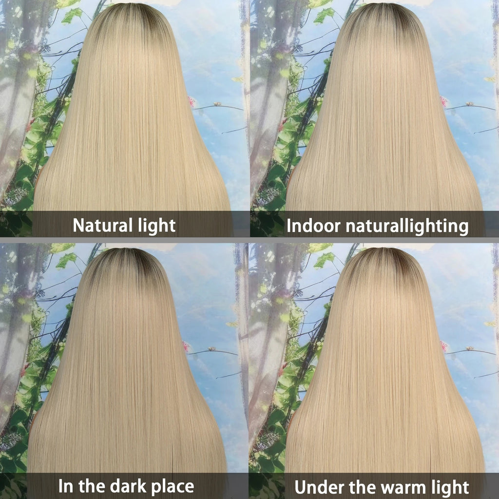 Glueless 13x6 Lace Straight Synthetic Wig