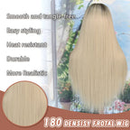 Glueless 13x6 Lace Straight Synthetic Wig