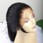 Glueless 26" Black Straight 13x4x1 Lace Front Synthetic Wig