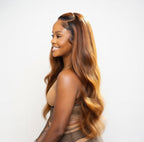 Glueless HD Lace Wig | Honey Blonde Ombre Body Wave