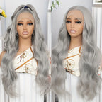 Gray Synthetic Lace Front Wig