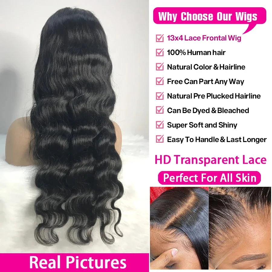 HD Lace Front Wig Human Hair | Pre Plucked Natural Hairline