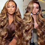 Honey Blonde Ombre Lace Front Wig Human Hair