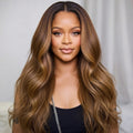 Honey Blonde Ombre Lace Front Wig Human Hair