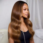 Honey Blonde Ombre Lace Front Wig Human Hair