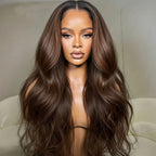 Honey Blonde Ombre Lace Wig | Free Part Body Wave