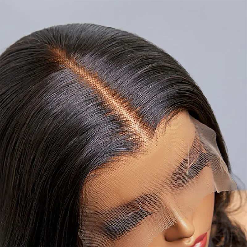 Layered Cut Synthetic Lace Front Wig | Natural Black Straight