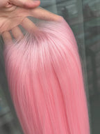 Light Pink 13x4 Lace Front Straight Cosplay Wig 26"