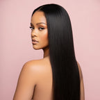 Straight Synthetic 13x4 HD Lace Glueless Wig Bleached
