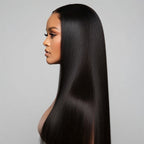 Straight Synthetic 13x4 HD Lace Glueless Wig Bleached