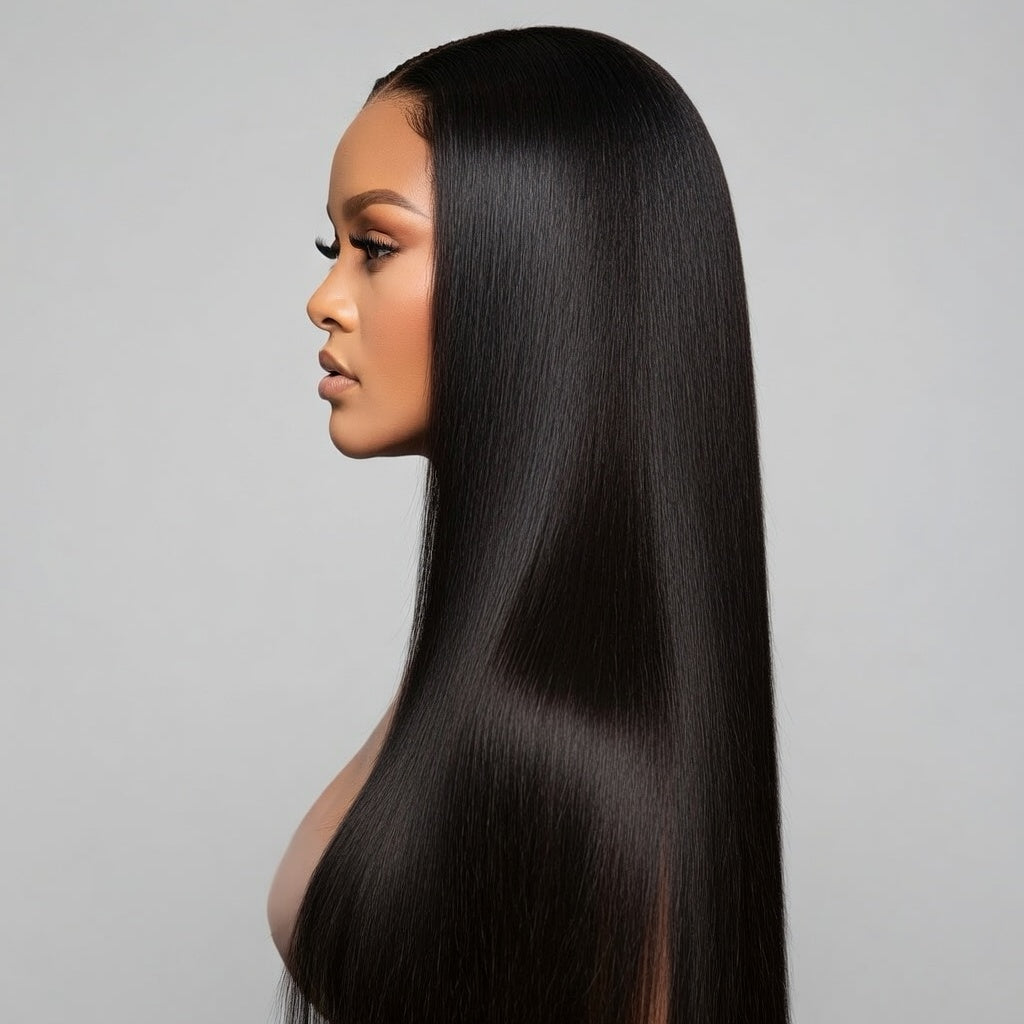 Straight Synthetic 13x4 HD Lace Glueless Wig Bleached