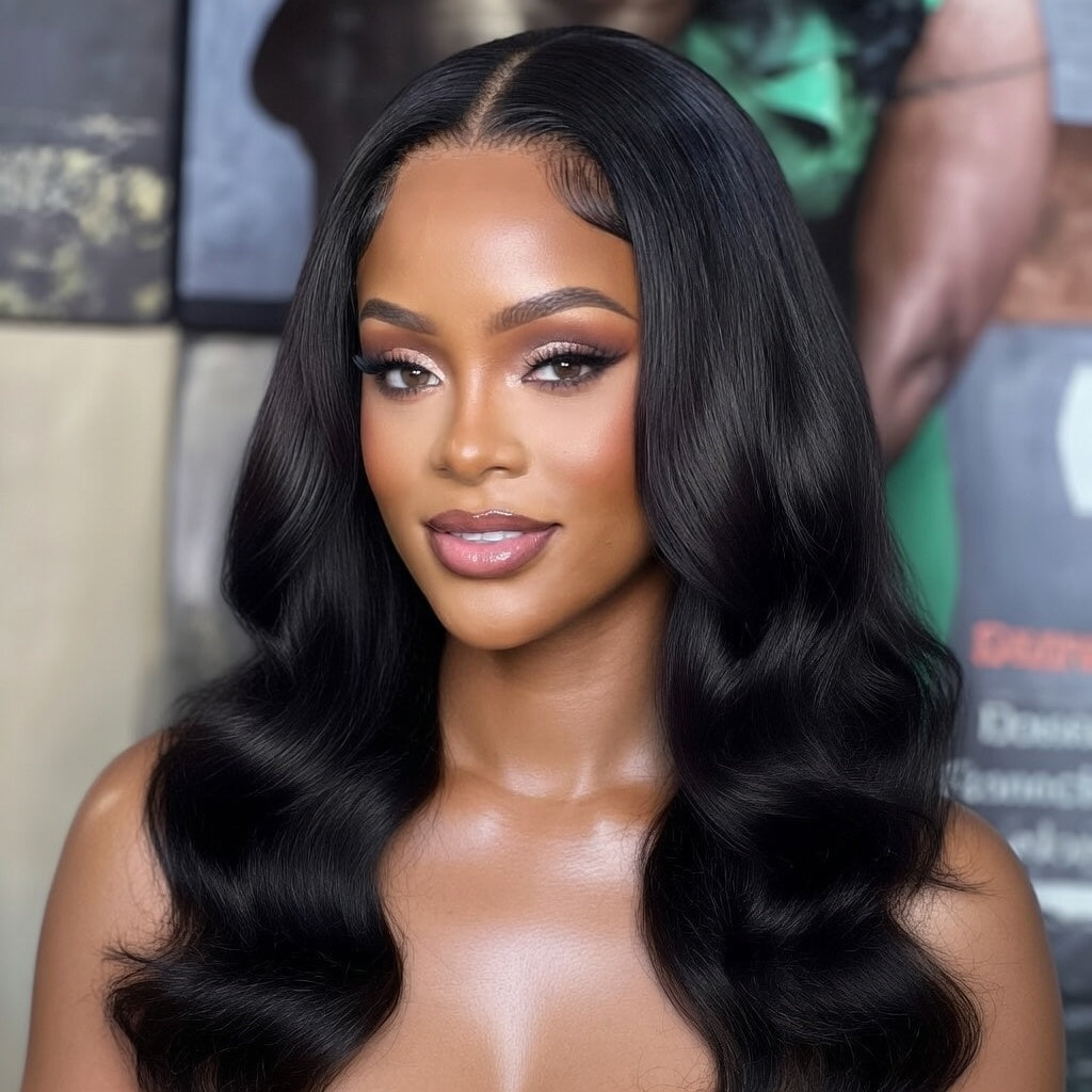 Brazilian Bob Body Wave 3x1 Lace With Bangs