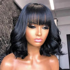 Brazilian Bob Body Wave 3x1 Lace With Bangs