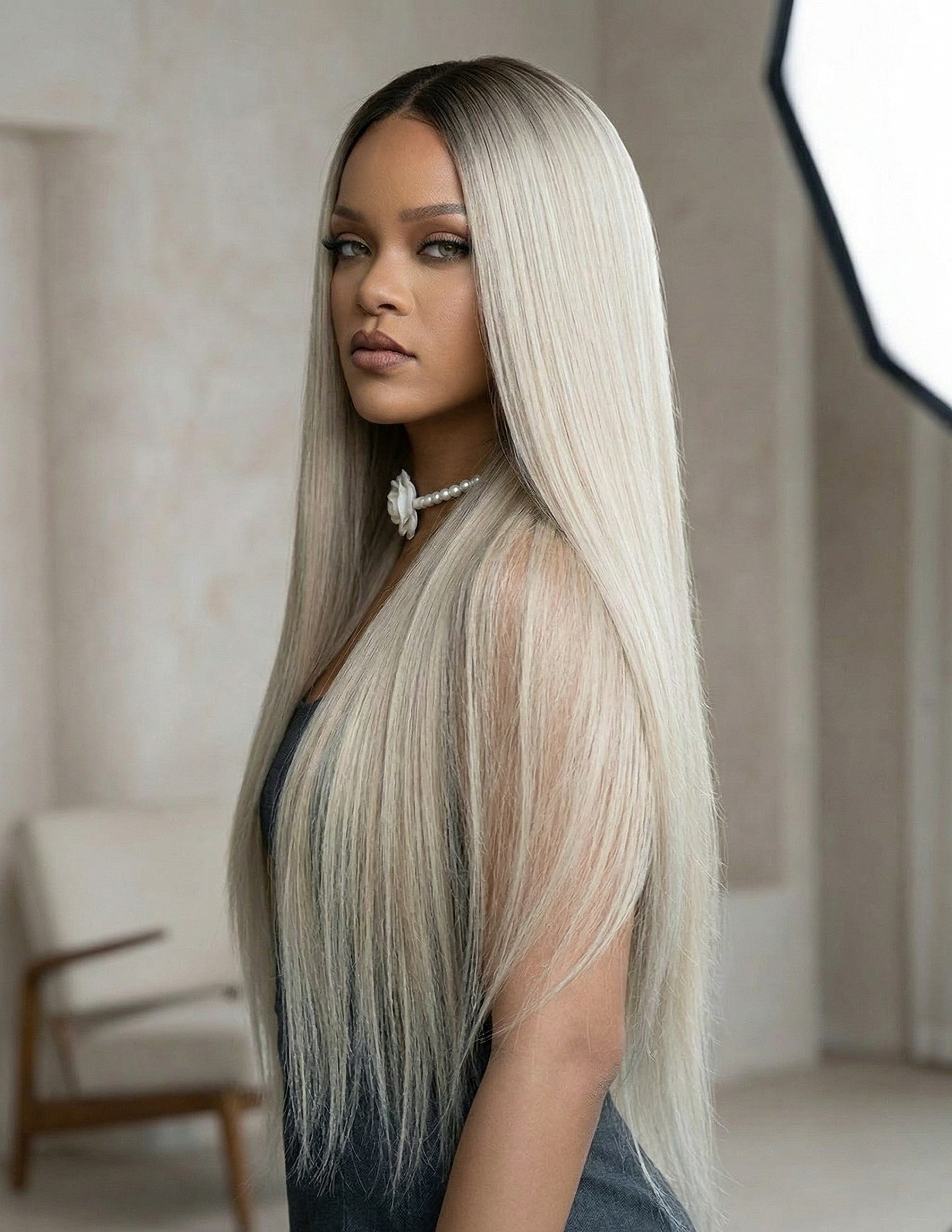 Glueless 13x6 Lace Straight Synthetic Wig