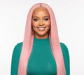 Light Pink 13x4 Lace Front Straight Cosplay Wig 26"