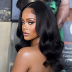 Brazilian Bob Body Wave 3x1 Lace With Bangs
